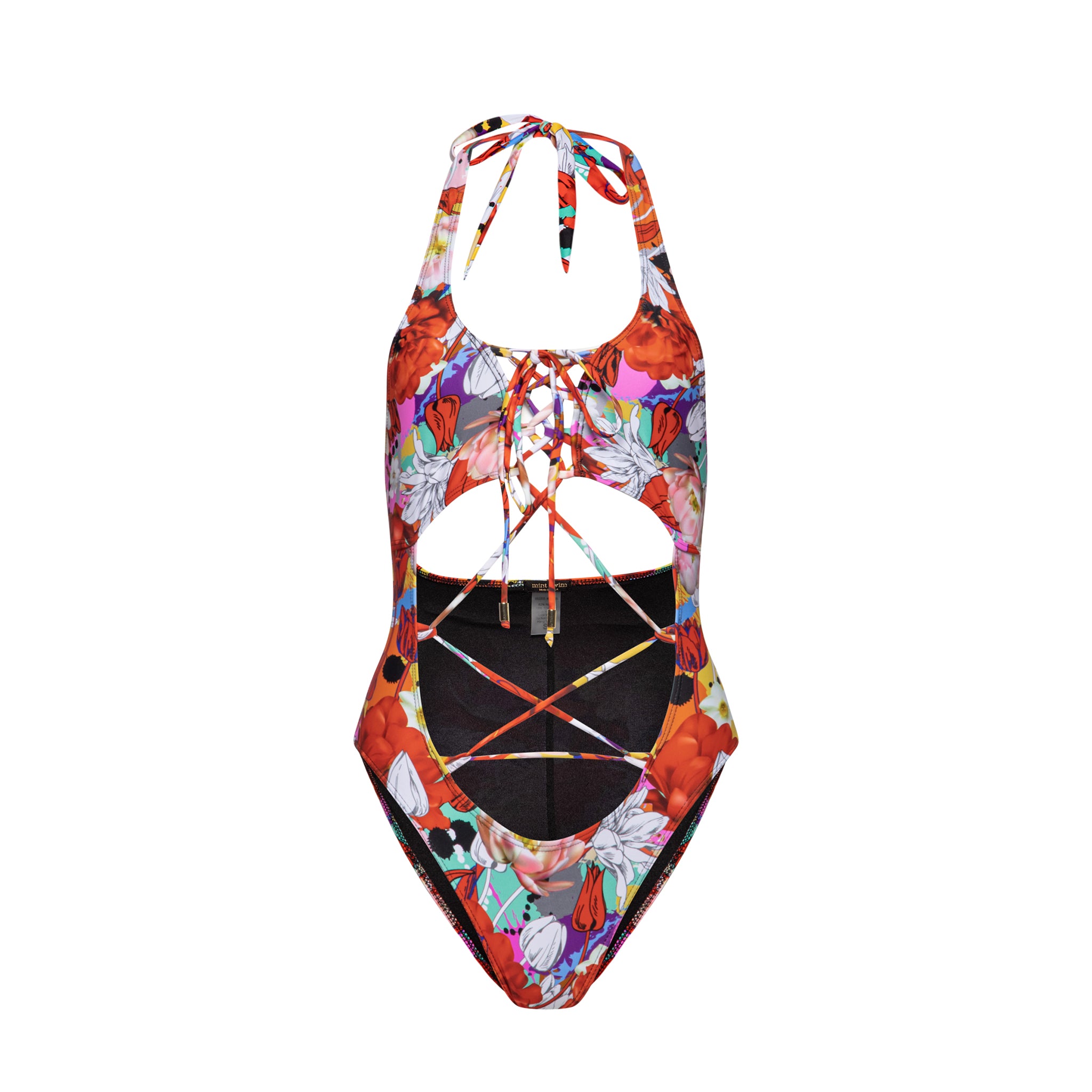 Mint and Periwinkle AOP Bathing Suit main image 0
